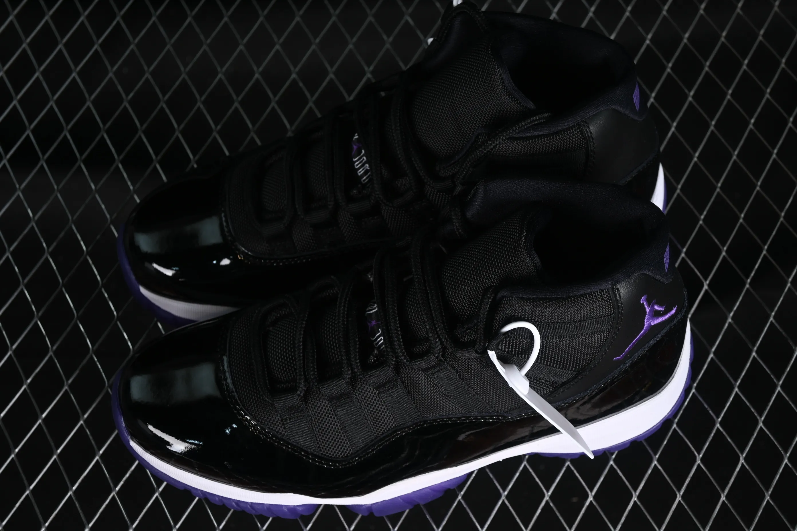 All categories Air Jordan Jordan series basketball shoes Air Jordan 11 Air Jordan 11 Retro AJ11 Joe 11 patent leather black and purple CT8812-999